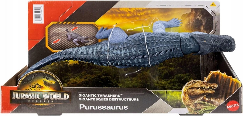 JURSKÝ SVET ZNOVUZRODNUTÝ DINOSAUR Purussaurus 37 cm útok obrovského...
